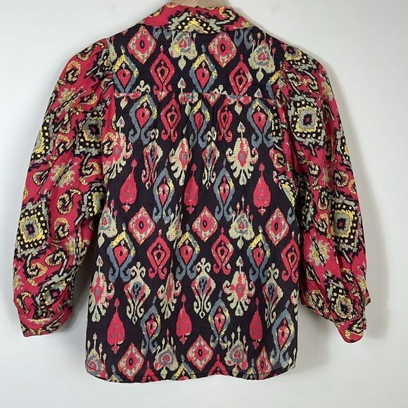 Anthropologie Forever That Girl Top Western Boho Pearl  Blouse Size XS - Picture 6 of 8